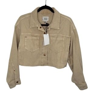 BDG Urban Outfitters Corduroy Cropped Jacket Beige Tan‎ Women's Small NWT